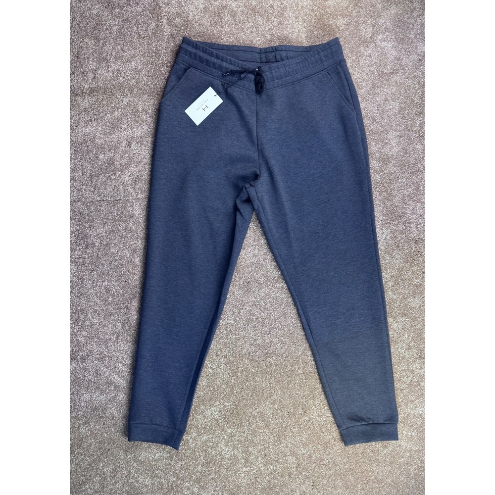 Halston Studio Mens Heather Charcoal Grey Jogger Sweatpants Large NWT